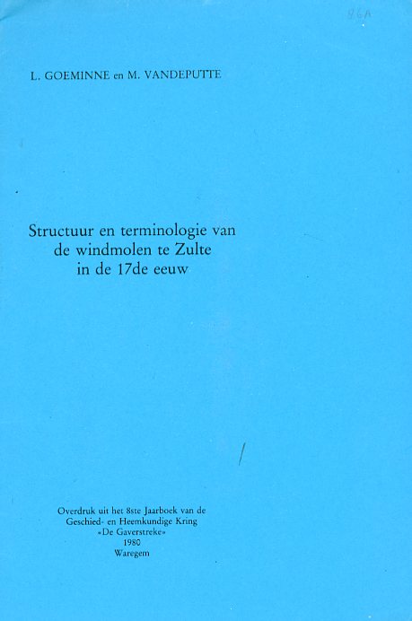 BB OV 002 Structuur en terminologie van de windmolen te Zulte 17de eeuw (1980)