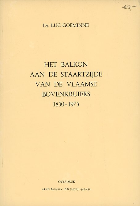 BB OV 078 Het balkon aan de staartzijde van de Vlaamse bovenkruiers 1850-1975 (1978)